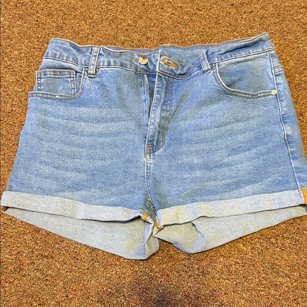 FINAL OFFER SHEIN Size L Light Blue Denim Women's Jean Shorts